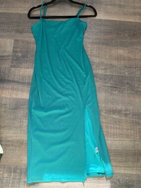 Lovers + Friends turqouise green Midi Dress. Size S